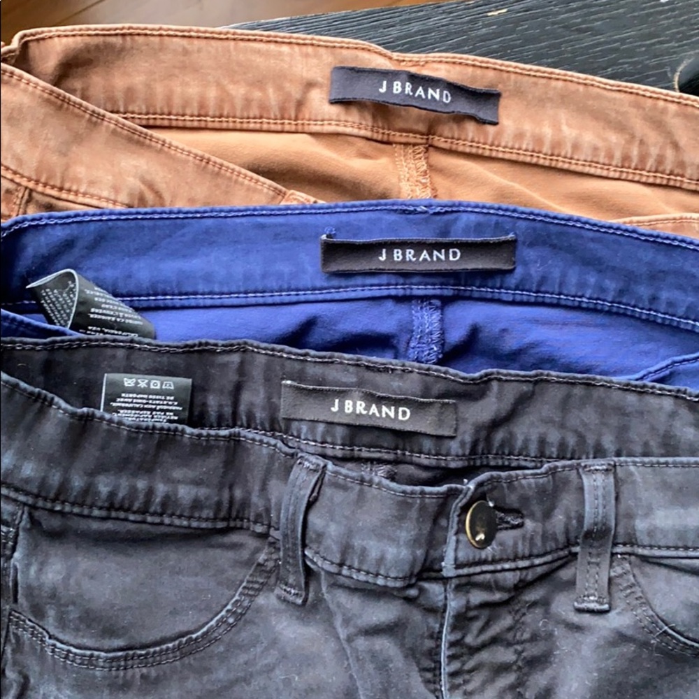 J BRAND “super skinny” soft jeans pants 3 pairs